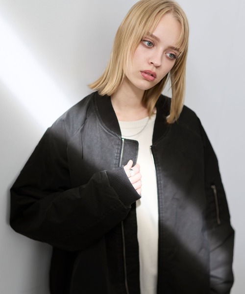 セール】ヴィンテージ加工ビッグMA-1ボンバージャケット（MA-1