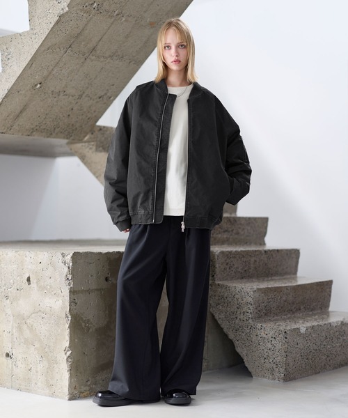 ヴィンテージ加工ビッグMA-1ボンバージャケット（MA-1）｜ASTRONOMY