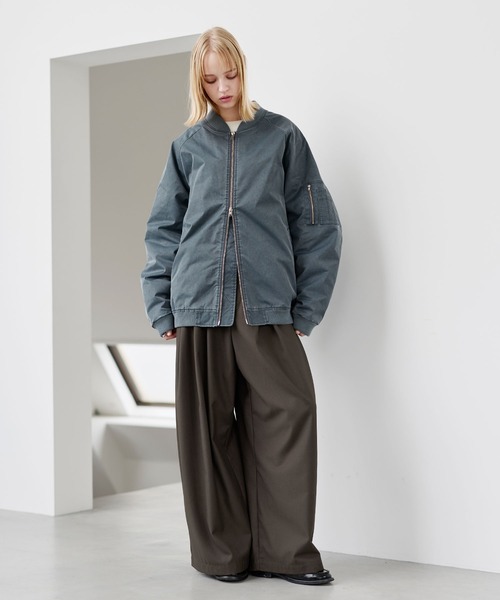 セール】ヴィンテージ加工ビッグMA-1ボンバージャケット（MA-1