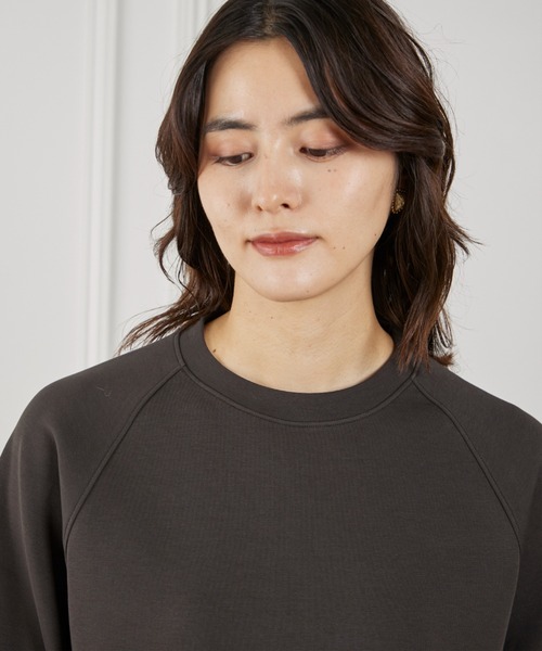 I.T.'S international(イッツインターナショナル)の「コクーンシルエットプルオーバー(Tシャツ/カットソー・レディース・ピンク/アイボリー/スミクロ・フリー)」の8枚目の写真