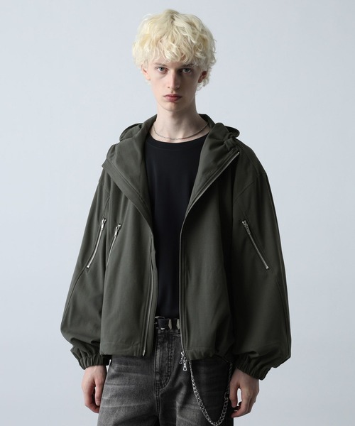 hare 上着 セール】【SET UP対応】オーバーZIPフードブルゾン(HARE)（ブルゾン