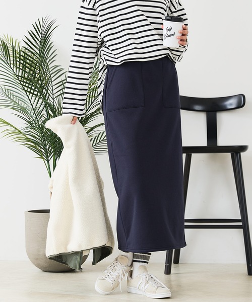 CONVERSE（コンバース）の「【CONVERSE/コンバース】裏ボア ボンディングスカート（スカート・レディース・ブラック/ネイビー/杢グレー・LARGE/MEDIUM）」の19枚目の写真