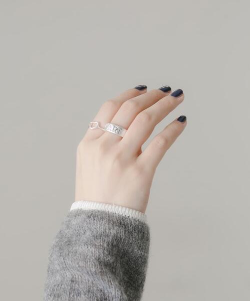 SMELLY（スメリー）の「メッセージロゴ2セットリング（リング・レディース・シルバー・-）」の3枚目の写真