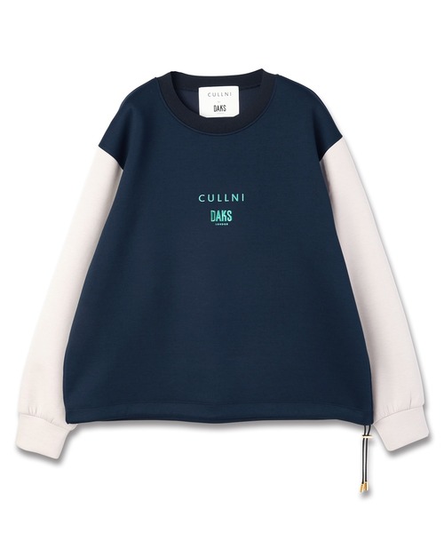 CULLNI(クルニ)の「CULLNI for DAKS LONDON Drawstring Logo Embroidery Pullover(Tシャツ/カットソー・メンズ・ブラック/アッシュブラウン/ブラック×グレー/ネイビー・0/1/2)」の4枚目の写真