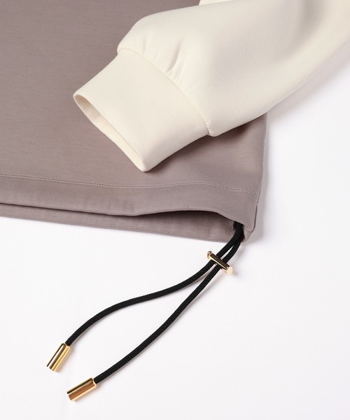 CULLNI for DAKS LONDON Drawstring Logo Embroidery Pullover（T