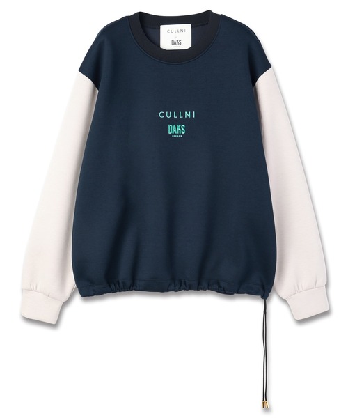 CULLNI for DAKS LONDON Drawstring Logo Embroidery Pullover（T
