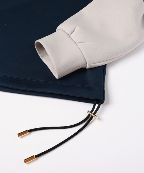 CULLNI for DAKS LONDON Drawstring Logo Embroidery Pullover（T