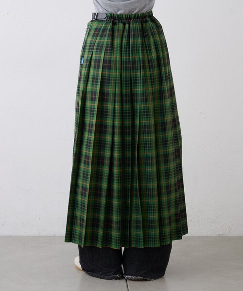 GEVACO（ゲバコ）の「【GEVACO】チェックサイドベルトスカート（スカート・レディース・グリーン/グレー/ブルー・ONE SIZE）」の14枚目の写真