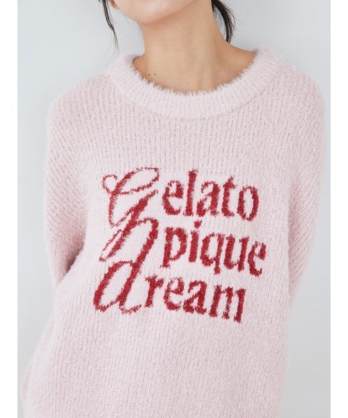 gelato pique ラメフェザープルオーバー ラメフェザープルオーバー(ニットプルオーバー)｜ルームウェア