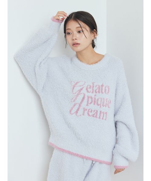 ラメフェザー　パジャマ gelato pique（ジェラートピケ）の「ラメフェザープルオーバー（ルーム
