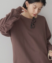バックギャザー裏毛プルオーバー