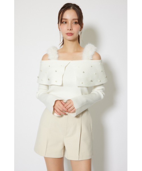 rienda(リエンダ)の「ベルト付きピンタックショートパンツ 秋服 冬服(その他パンツ・レディース・アイボリー/ブラウン/グレー・X-SMALL/SMALL/MEDIUM)」の5枚目の写真