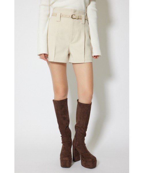 rienda(リエンダ)の「ベルト付きピンタックショートパンツ 秋服 冬服(その他パンツ・レディース・アイボリー/ブラウン/グレー・X-SMALL/SMALL/MEDIUM)」の9枚目の写真