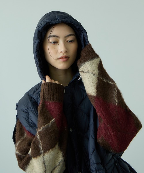 新品未使用！タグ付きTAION ダウンケープコート TAION ダウンケープコート≪手洗い可能≫（ダウンジャケット/コート