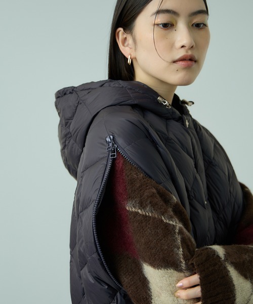 TAION ダウンケープコート≪手洗い可能≫（ダウンジャケット/コート