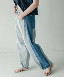 WHYTO.（ホワイト）の「「WHYTO. / ホワイト」アシンメトリータックデニム（デニムパンツ）」