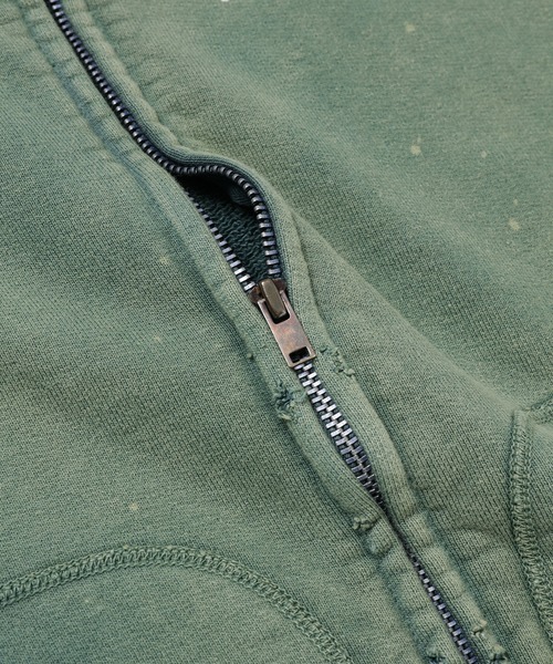 BOW WOW（バウワウ）の「ARMY ZIP HOODIE AGED（パーカー・メンズ・グリーン系その他・L/XL）」の8枚目の写真