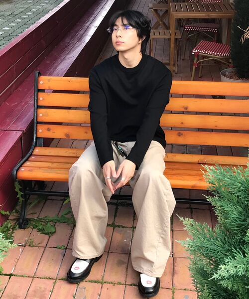 MUSINSA STANDARD（ムシンサスタンダード）の「ミニマルクルーネックニット[ブラック]（ニット/セーター・メンズ・その他・XX-LARGE/SMALL/MEDIUM/LARGE/X-LARGE）」の12枚目の写真