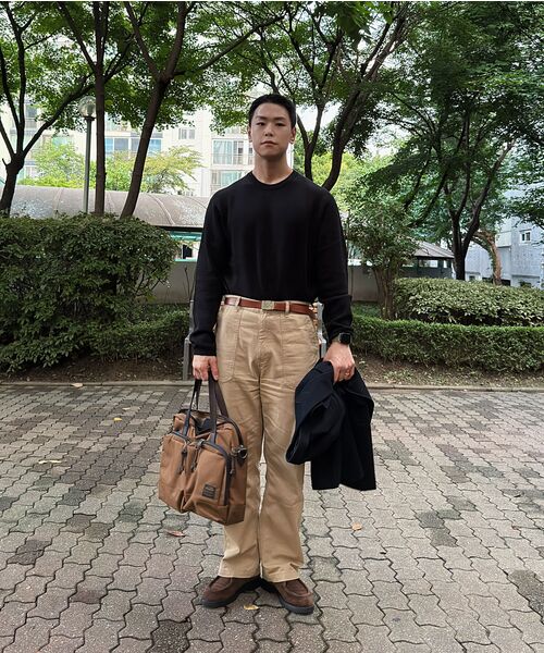 MUSINSA STANDARD（ムシンサスタンダード）の「ミニマルクルーネックニット[ブラック]（ニット/セーター・メンズ・その他・XX-LARGE/SMALL/MEDIUM/LARGE/X-LARGE）」の14枚目の写真