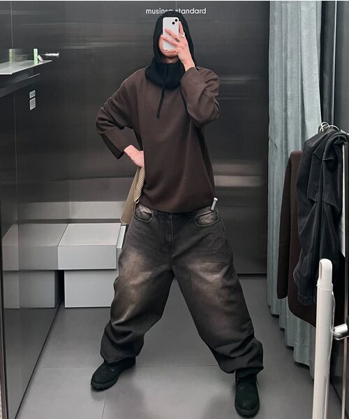 MUSINSA STANDARD（ムシンサスタンダード）の「ミニマルクルーネックニット[ブラック]（ニット/セーター・メンズ・その他・XX-LARGE/SMALL/MEDIUM/LARGE/X-LARGE）」の15枚目の写真
