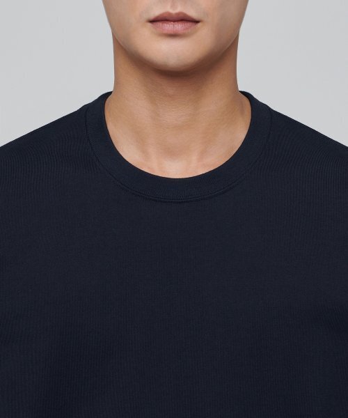 MUSINSA STANDARD（ムシンサスタンダード）の「ヘビーウェイトリラックスクルーネックTシャツ[ネイビー]（Tシャツ/カットソー・メンズ・その他・SMALL/MEDIUM/LARGE/XX-LARGE/X-LARGE）」の4枚目の写真