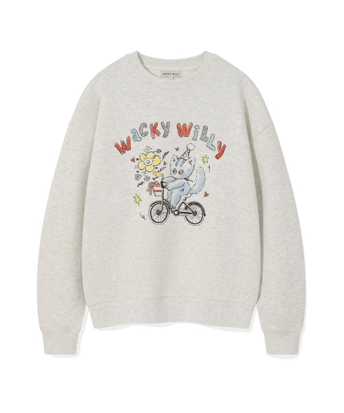 Wacky WiLLy(ワッキーウィリー)の「ウィメンズヴィンテージグラフィックセミオーバーフィットスウェットオートミール(スウェット・レディース・その他・SMALL/MEDIUM)」の1枚目の写真