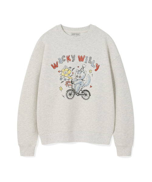 Wacky WiLLy(ワッキーウィリー)の「ウィメンズヴィンテージグラフィックセミオーバーフィットスウェットオートミール(スウェット・レディース・その他・SMALL/MEDIUM)」の2枚目の写真