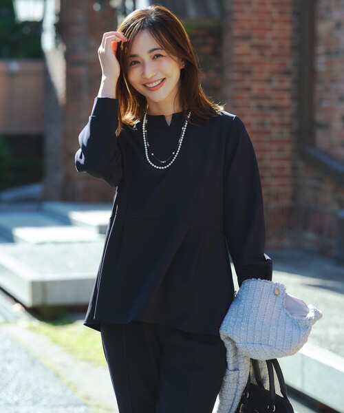 ANY SIS（エニィスィス）の「【2SET】セレモニー セットアップ（セットアップ・レディース・ベージュ系/ネイビー系・X-LARGE）」の4枚目の写真