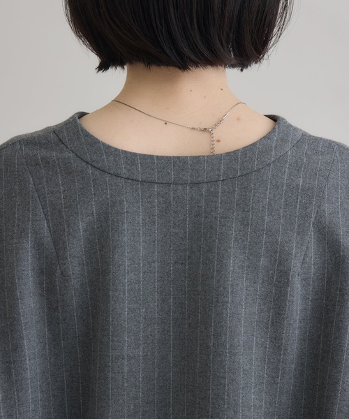 Paradise Picnic（パラダイスピクニック）の「Dignite Collier ソフト起毛ストレッチプルオーバー（シャツ/ブラウス・レディース・チャコールグレー/ブラック・FREE）」の18枚目の写真