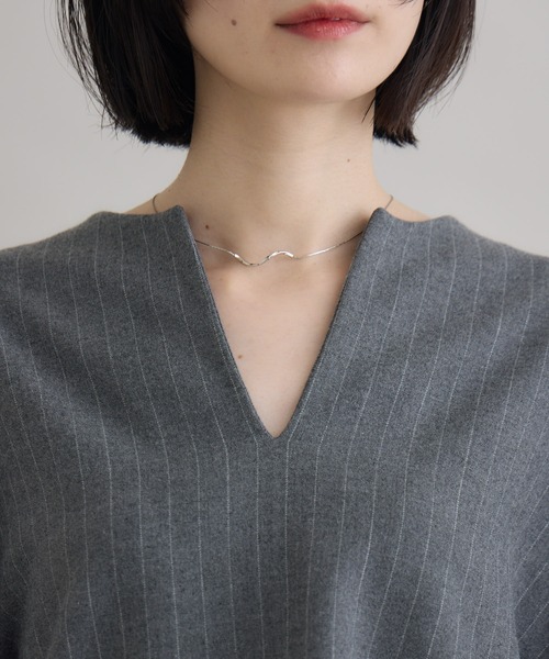 Paradise Picnic（パラダイスピクニック）の「Dignite Collier ソフト起毛ストレッチプルオーバー（シャツ/ブラウス・レディース・チャコールグレー/ブラック・FREE）」の3枚目の写真