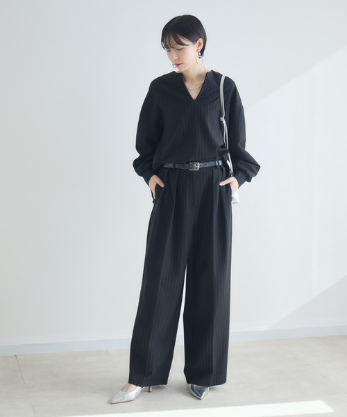 Paradise Picnic（パラダイスピクニック）の「Dignite Collier ソフト起毛ストレッチプルオーバー（シャツ/ブラウス・レディース・チャコールグレー/ブラック・FREE）」の20枚目の写真