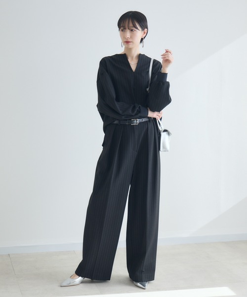 Paradise Picnic（パラダイスピクニック）の「Dignite Collier ソフト起毛ストレッチプルオーバー（シャツ/ブラウス・レディース・チャコールグレー/ブラック・FREE）」の22枚目の写真