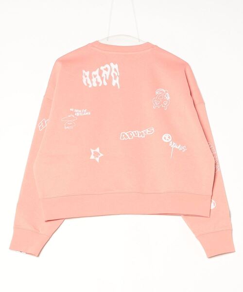 AAPE BY A BATHING APE（エーエイプバイアベイシングエイプ）の「AAPE CREW NECK SWEAT（スウェット・レディース・グレー系その他2/オレンジ・X-SMALL/XX-SMALL）」の3枚目の写真