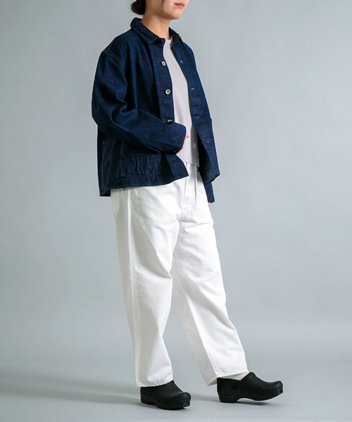 OMNIGOD womens / オムニゴッド] 12oz枷染めデニム カバーオール