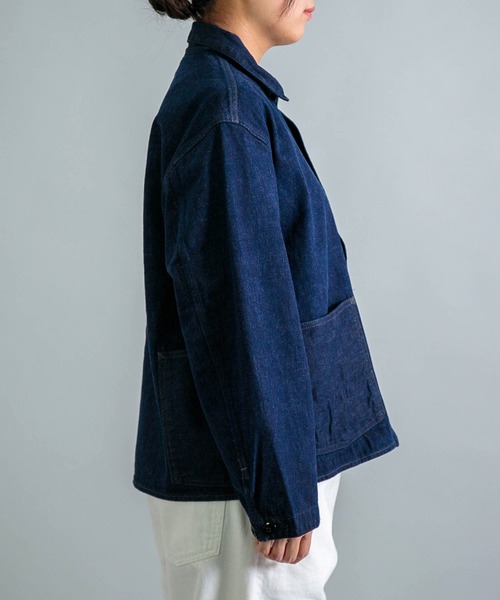 OMNIGOD womens / オムニゴッド] 12oz枷染めデニム カバーオール