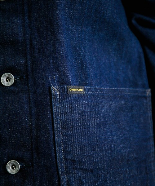 OMNIGOD womens / オムニゴッド] 12oz枷染めデニム カバーオール