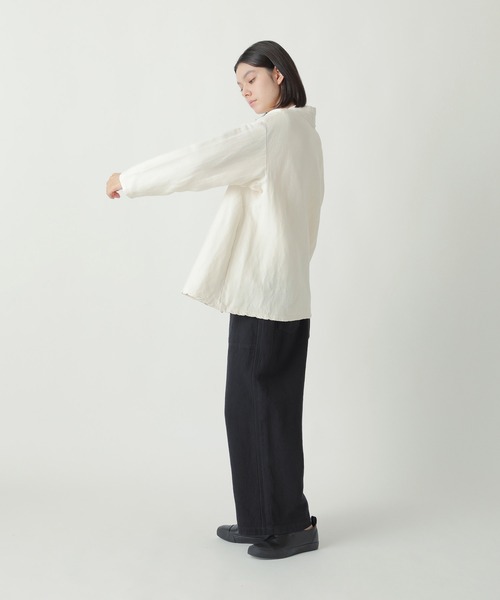 Plantation(プランテーション)の「ダブルYOORYUU T / カーディガン / (O)(カーディガン/ボレロ・レディース・ブラック/オフホワイト/ダークグレー・M size)」の9枚目の写真