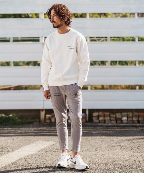 1minute 1second(ワンミニットワンセカンド)の「msw1816-12oz heavy weight sweatshirt with heart patch トレーナー(1M26H220)(スウェット・メンズ・ブラック/ブラック×ピンク/ホワイト・S/M/L/XL)」の20枚目の写真