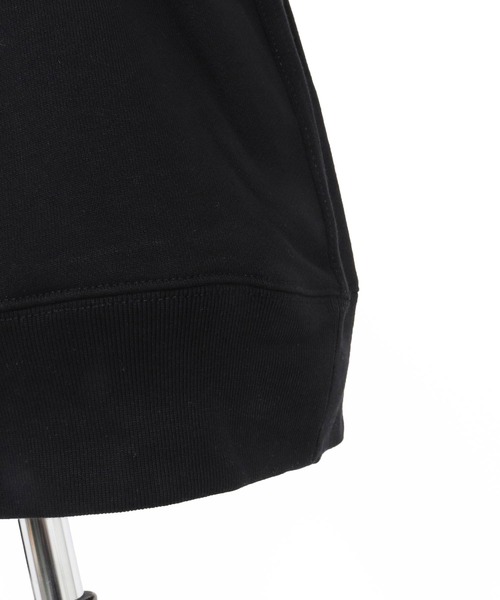 1minute 1second(ワンミニットワンセカンド)の「msw1816-12oz heavy weight sweatshirt with heart patch トレーナー(1M26H220)(スウェット・メンズ・ブラック/ブラック×ピンク/ホワイト・S/M/L/XL)」の12枚目の写真