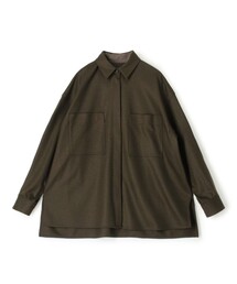 ウールスムース ビッグシャツ