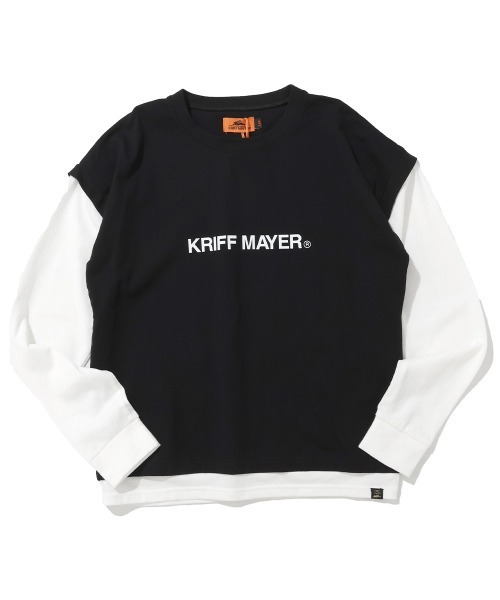 KRIFF MAYER Kid's Collection(クリフメイヤーキッズコレクション)の「【抗ピリング・接触冷感・吸汗速乾】ゆるJOIN-TEE(Tシャツ/カットソー・キッズ・オフホワイト/サックスブルー/オリーブ/ブラック/ネイビー・130/120/160/150/140/170)」の3枚目の写真