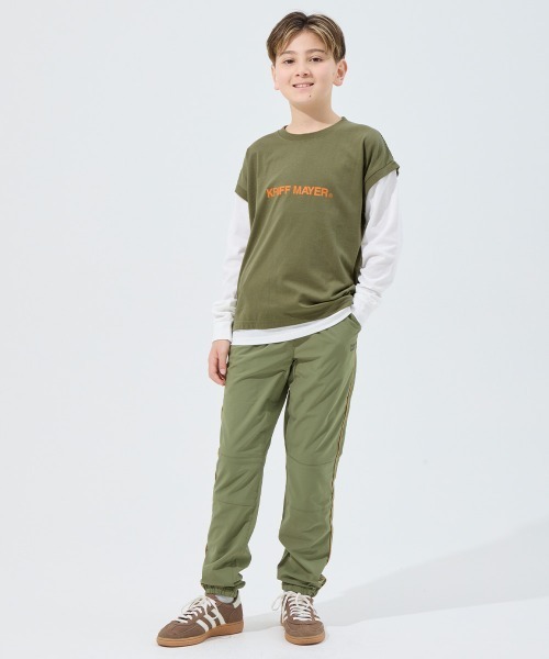 KRIFF MAYER Kid's Collection(クリフメイヤーキッズコレクション)の「【抗ピリング・接触冷感・吸汗速乾】ゆるJOIN-TEE(Tシャツ/カットソー・キッズ・オフホワイト/サックスブルー/オリーブ/ブラック/ネイビー・130/120/160/150/140/170)」の7枚目の写真