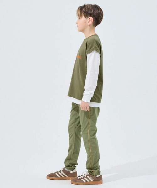 KRIFF MAYER Kid's Collection(クリフメイヤーキッズコレクション)の「【抗ピリング・接触冷感・吸汗速乾】ゆるJOIN-TEE(Tシャツ/カットソー・キッズ・オフホワイト/サックスブルー/オリーブ/ブラック/ネイビー・130/120/160/150/140/170)」の8枚目の写真