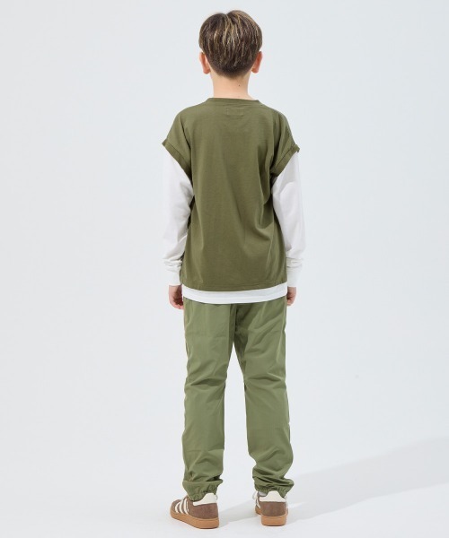 KRIFF MAYER Kid's Collection(クリフメイヤーキッズコレクション)の「【抗ピリング・接触冷感・吸汗速乾】ゆるJOIN-TEE(Tシャツ/カットソー・キッズ・オフホワイト/サックスブルー/オリーブ/ブラック/ネイビー・130/120/160/150/140/170)」の9枚目の写真