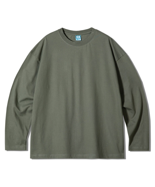 GRANFINNY(グランフィニ)の「ベーシックラウンドロングスリーブ-カーキ(Tシャツ/カットソー・レディース・カーキ・MEDIUM/LARGE/X-LARGE)」の1枚目の写真