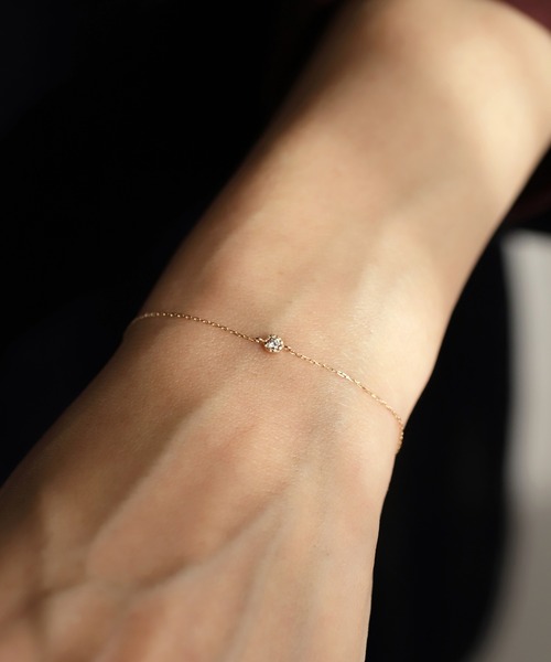 ダイヤモンドブレスレット[8本ツメ・0.04ct]（ブレスレット）｜SIENA