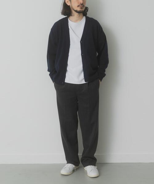 ITEMS URBANRESEARCH（アイテムズ アーバンリサーチ）の「SILK×WOOL MIXニットカーディガン（カーディガン/ボレロ・メンズ・ブラック/バーガンディー/ネイビー・MEDIUM/LARGE）」の15枚目の写真