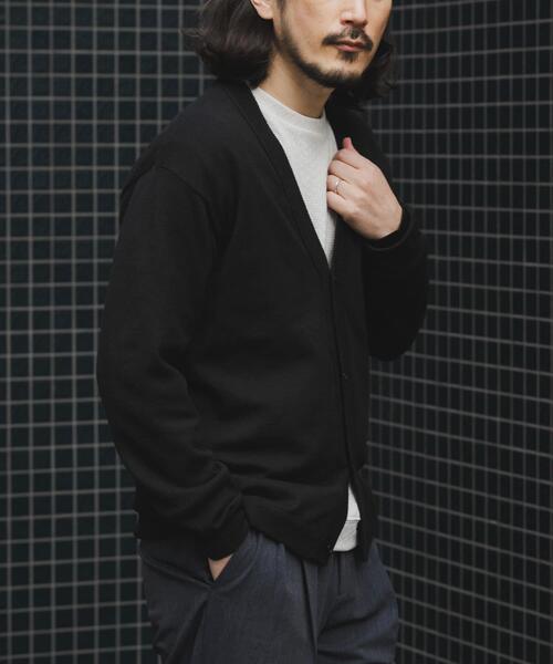 ITEMS URBANRESEARCH（アイテムズ アーバンリサーチ）の「SILK×WOOL MIXニットカーディガン（カーディガン/ボレロ・メンズ・ブラック/バーガンディー/ネイビー・MEDIUM/LARGE）」の8枚目の写真