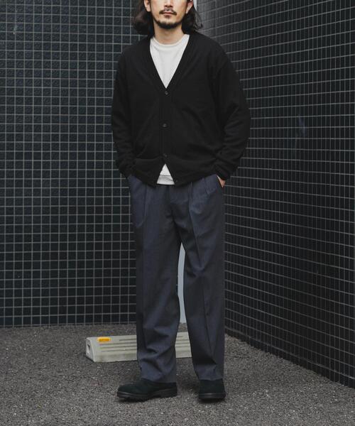 ITEMS URBANRESEARCH（アイテムズ アーバンリサーチ）の「SILK×WOOL MIXニットカーディガン（カーディガン/ボレロ・メンズ・ブラック/バーガンディー/ネイビー・MEDIUM/LARGE）」の6枚目の写真