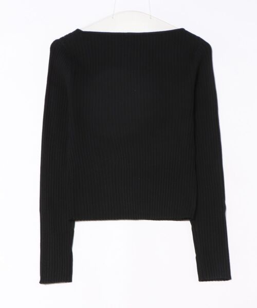 coca(coca)(コカ)の「ボートネックリブニットトップス(ニット/セーター・レディース・ブラック/カーキ・L/M/S)」の22枚目の写真